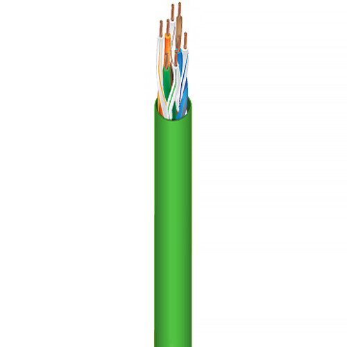 West Penn 4246 23 AWG 4-Pair Cat 6 Unshielded Cable (1000' Green)