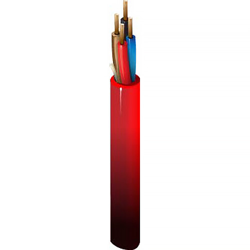 West Penn Solid Unshielded Plenum Fire Alarm Cable (1000' Red)