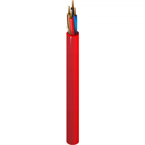 West Penn Unshielded Fire Alarm Cable on Wooden Spool (1000' Red)