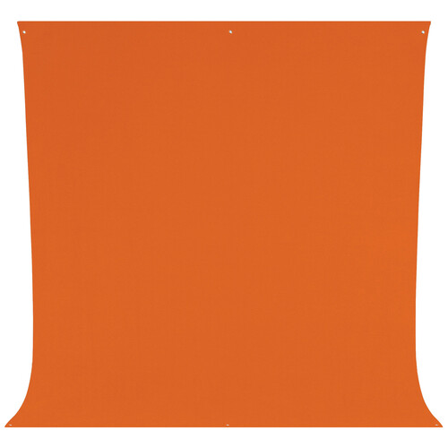 Westcott Wrinkle-Resistant Backdrop (Tiger Orange 9 x 10')