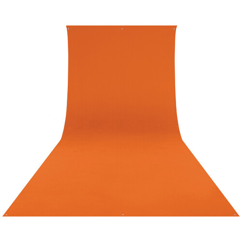 Westcott Wrinkle-Resistant Backdrop (Tiger Orange 9 x 20')
