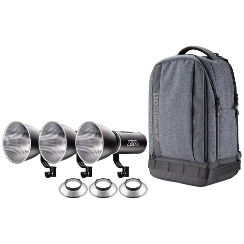 Westcott L60-B Bi-Color COB LED 3-Light Kit with Backpack