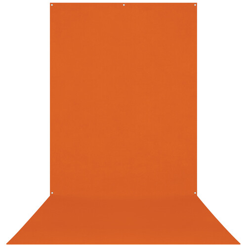 Westcott X-Drop Wrinkle-Resistant Backdrop (Tiger Orange 5 x 12')
