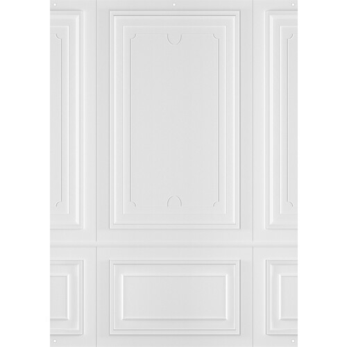 Westcott X-Drop Canvas Backdrop (Classic Wall Molding 5 x 7')