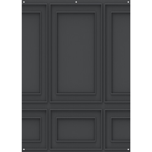 Westcott X-Drop Canvas Backdrop (Dark Wall Molding 5 x 7')