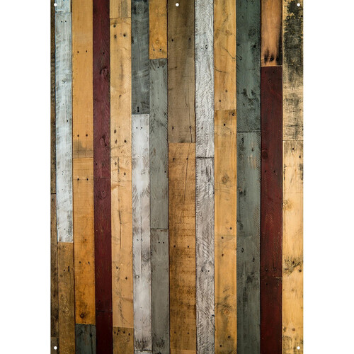 Westcott X-Drop Canvas Backdrop (Wood Pallet Wall 5 x 7')