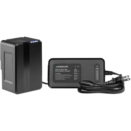 Westcott MV95 Mini V-Mount Lithium-Ion Battery with Charger (14.8V 6400mAh)