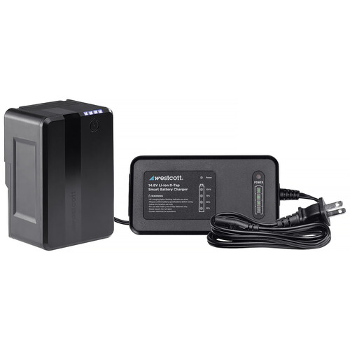 Westcott MV95 Mini V-Mount Battery with USB-C & Charger (14.8V 95Wh)