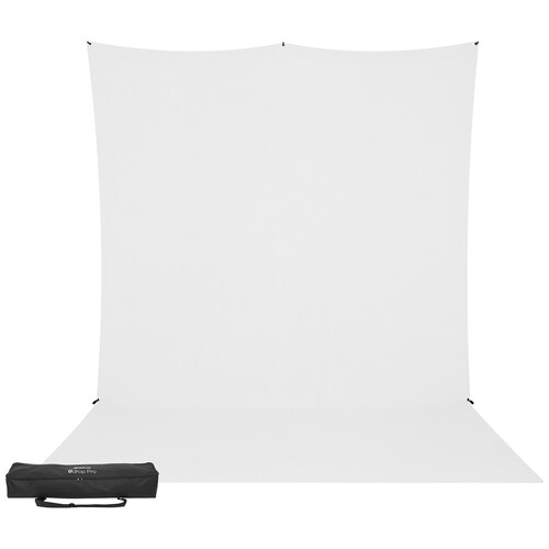 Westcott X-Drop Pro Wrinkle-Resistant Backdrop Sweep&nbspKit (High-Key White 8 x 13')