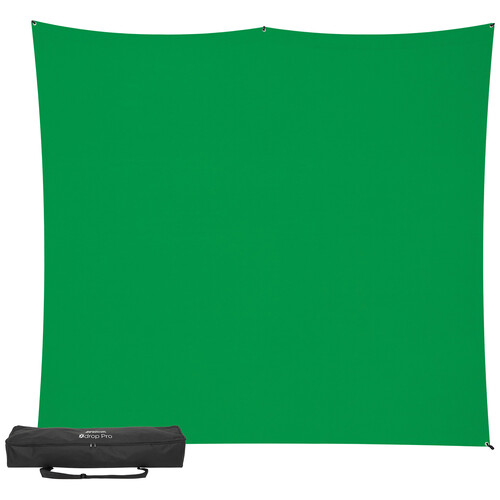 Westcott X-Drop Pro Wrinkle-Resistant Backdrop Kit (Chroma-Key Green 8 x 8')