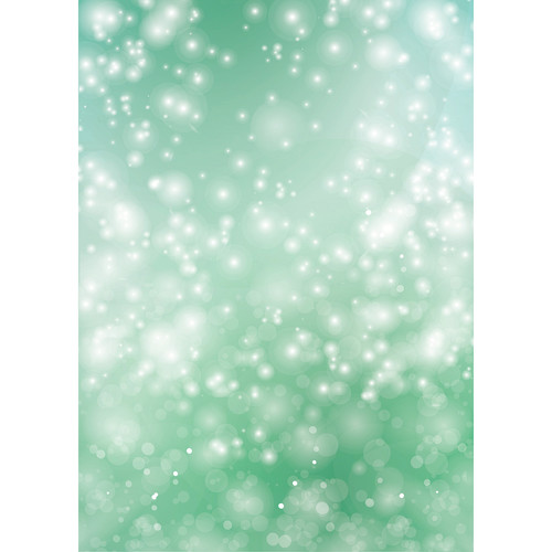 Westcott Bokeh Art Canvas Backdrop with Grommets (5 x 7' Green)