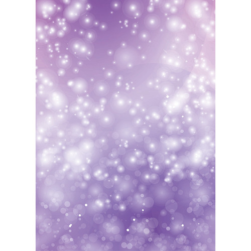 Westcott Bokeh Art Canvas Backdrop with Grommets (5 x 7' Purple)