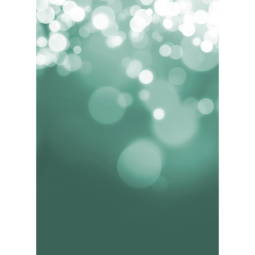Westcott X-Drop Canvas Backdrop with Grommets (Turquoise Gradient Bokeh 5 x 7')