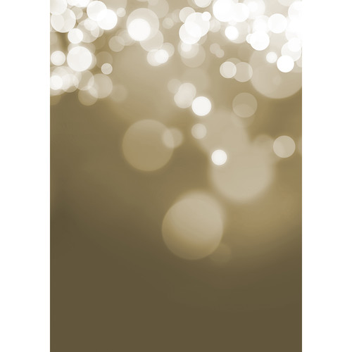 Westcott X-Drop Canvas Backdrop with Grommets (Brown Gradient Bokeh 5 x 7')