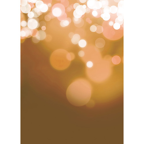 Westcott X-Drop Canvas Backdrop with Grommets (Orange Gradient Bokeh 5 x 7')