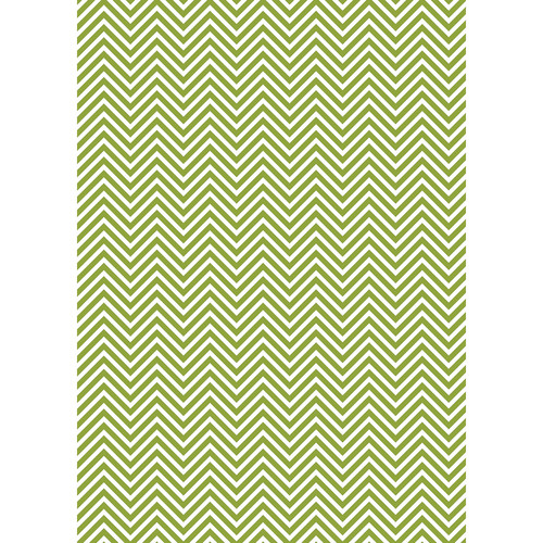 Westcott Classic Chevron Art Canvas Backdrop with Grommets (5 x 7' Bold Green)