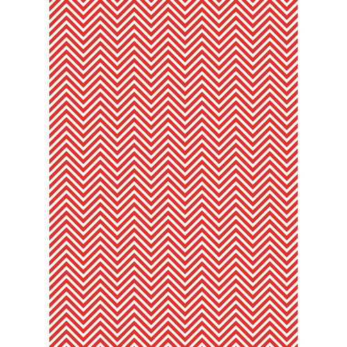 Westcott Classic Chevron Art Canvas Backdrop with Grommets (5 x 7' Bold Red)