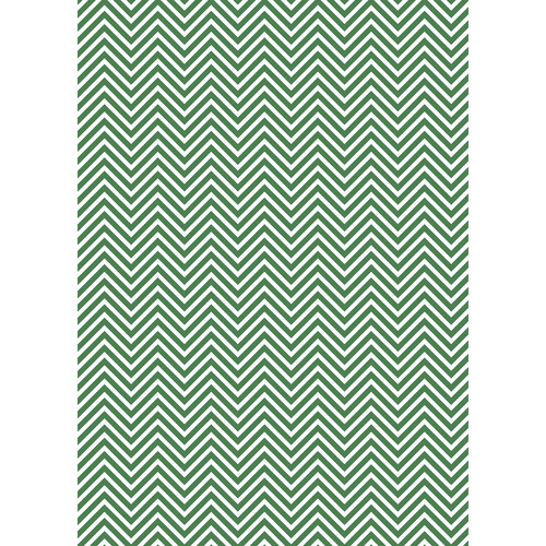 Westcott Classic Chevron Art Canvas Backdrop with Grommets (5 x 7' Rich Green)