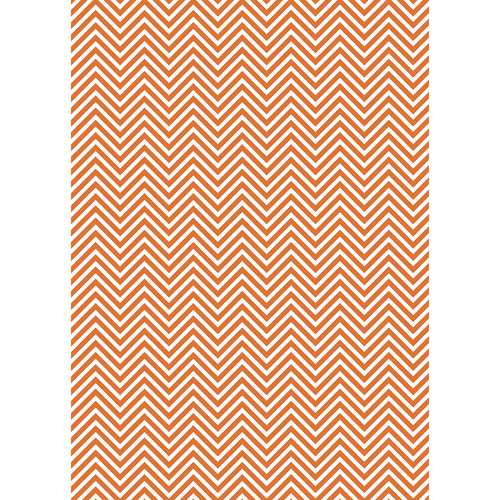 Westcott Classic Chevron Art Canvas Backdrop with Grommets (5 x 7' Rich Orange)