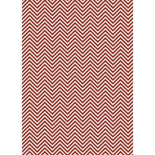 Westcott Classic Chevron Art Canvas Backdrop with Grommets (5 x 7' Rich Red)