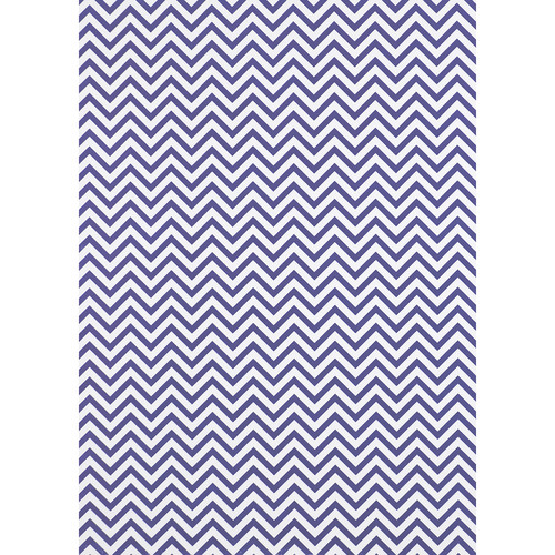 Westcott Narrow Chevron Art Canvas Backdrop with Grommets (5 x 7' Purple)