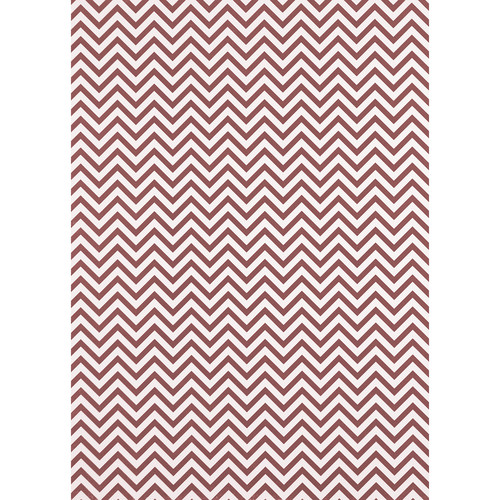 Westcott Narrow Chevron Art Canvas Backdrop with Grommets (5 x 7' Red)