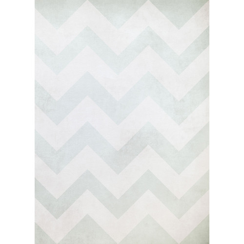 Westcott Washed Chevron Art Canvas Backdrop with Grommets (5 x 7' Light Navy)