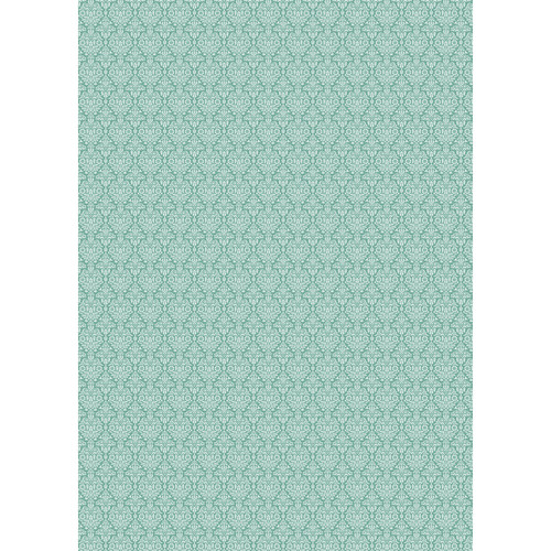 Westcott Classic Damask Art Canvas Backdrop with Grommet Attachment (5 x 7' Turquoise)