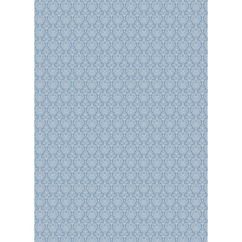 Westcott Classic Damask Art Canvas Backdrop with Grommet Attachment (5 x 7' Blue)