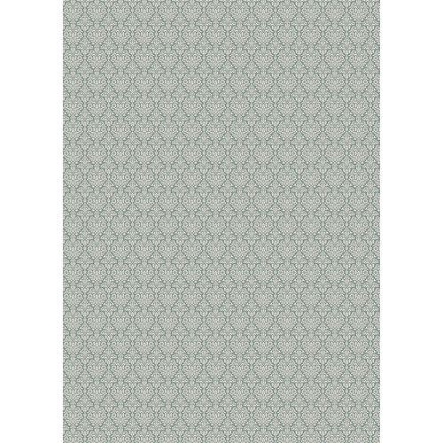 Westcott Classic Damask Art Canvas Backdrop with Grommet Attachment (5 x 7' Green)