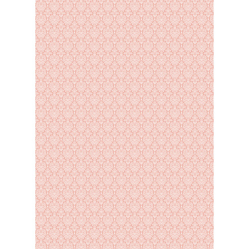 Westcott Classic Damask Art Canvas Backdrop with Grommet Attachment (5 x 7' Peach)