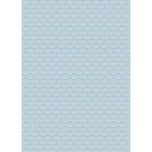 Westcott Elegant Damask Art Canvas Backdrop with Grommets (5 x 7' Blue)