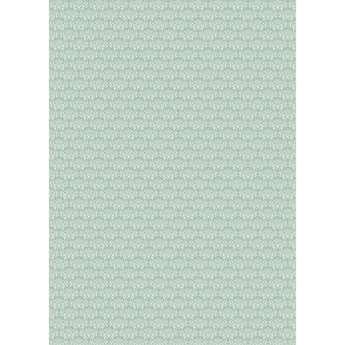 Westcott Elegant Damask Art Canvas Backdrop with Grommets (5 x 7' Green)