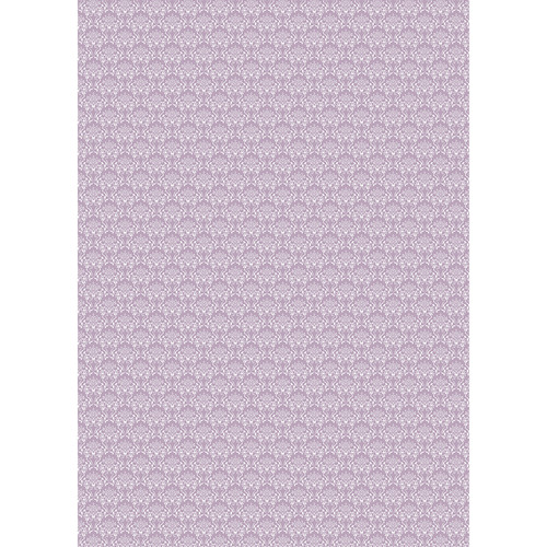 Westcott Elegant Damask Art Canvas Backdrop with Grommets (5 x 7' Purple)