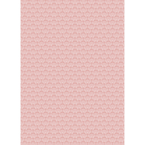 Westcott Elegant Damask Art Canvas Backdrop with Grommets (5 x 7' Red)