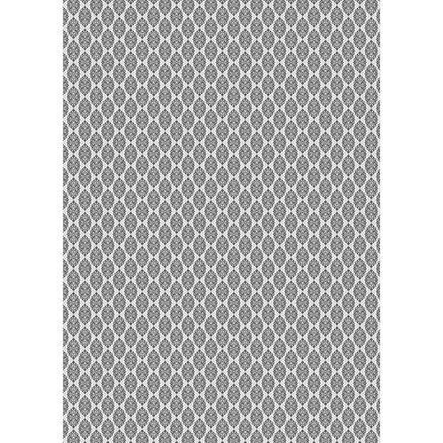 Westcott Modern Damask Art Canvas Backdrop with Grommets (5 x 7' Light Black)