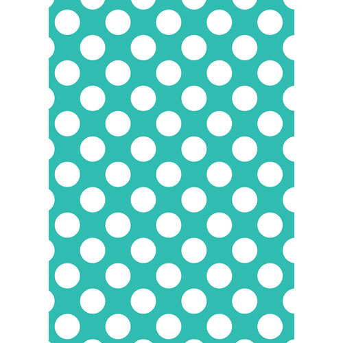Westcott Large Dots Art Canvas Backdrop with Grommets (5 x 7' Turquoise)
