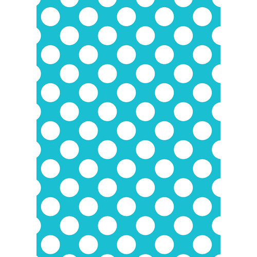 Westcott Large Dots Art Canvas Backdrop with Grommets (5 x 7' Blue)