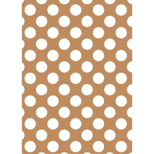 Westcott Large Dots Art Canvas Backdrop with Grommets (5 x 7' Brown)