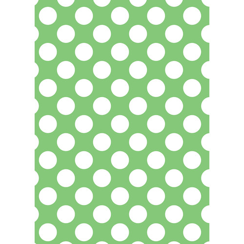 Westcott Large Dots Art Canvas Backdrop with Grommets (5 x 7' Green)