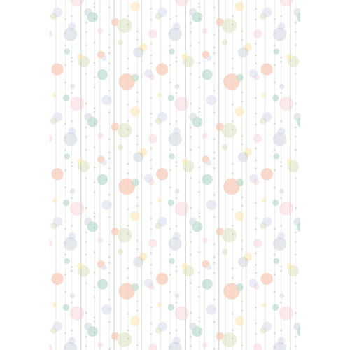 Westcott Party Dots Art Canvas Backdrop with Grommets (5 x 7' Orange)