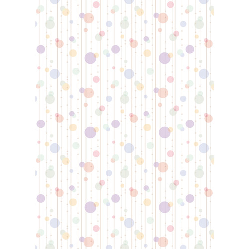 Westcott Party Dots Art Canvas Backdrop with Grommets (5 x 7' Purple)