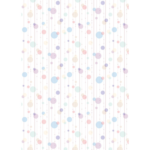 Westcott Party Dots Art Canvas Backdrop with Grommets (5 x 7' Blue)