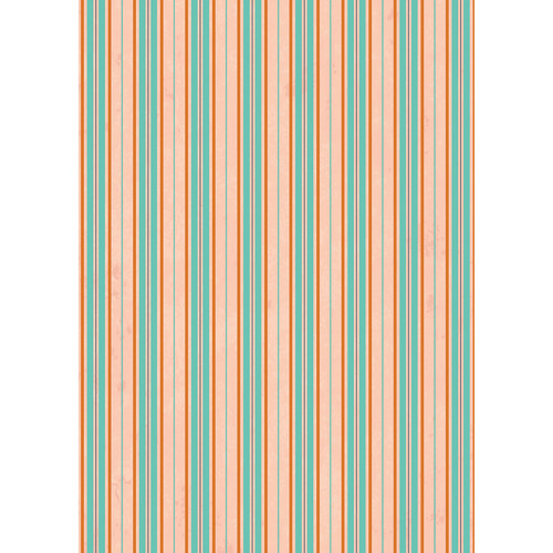 Westcott Striped Wallpaper Art Canvas Backdrop with Grommets (5 x 7' Orange)