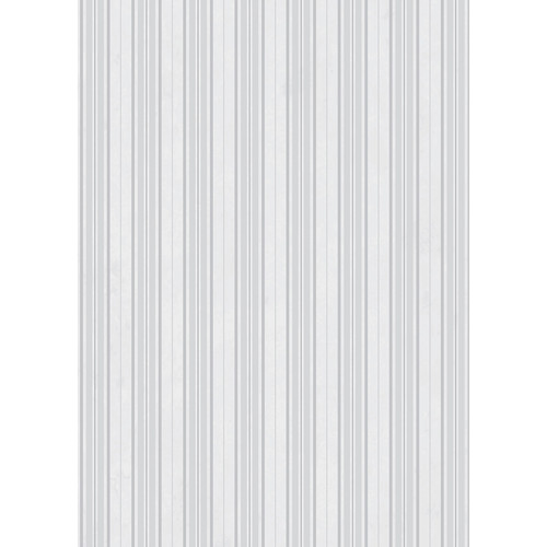 Westcott Striped Wallpaper Art Canvas Backdrop with Grommets (5 x 7' White)