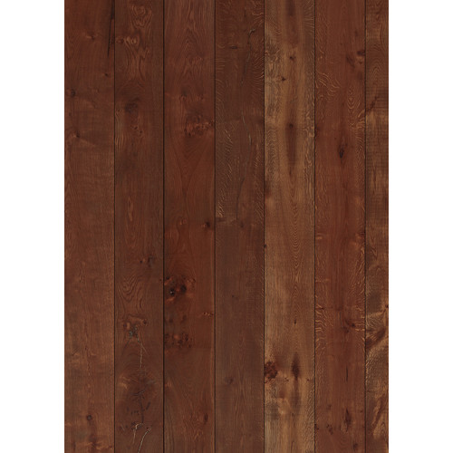 Westcott Wood Planks Art Canvas Backdrop with Grommets (5 x 7' Cherry)