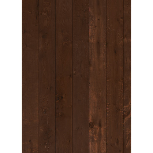 Westcott Wood Planks Art Canvas Backdrop with Grommets (5 x 7' Mocha)
