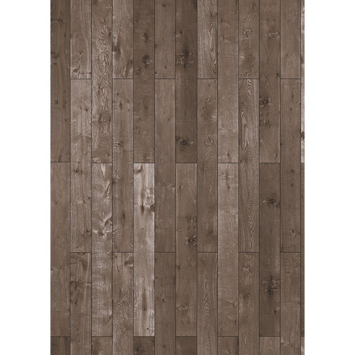 Westcott Western Wood Art Canvas Backdrop with Grommets (5 x 7' Rich Brown)