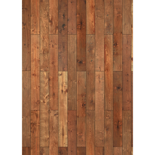 Westcott Western Wood Art Canvas Backdrop with Grommets (5 x 7' Oak)