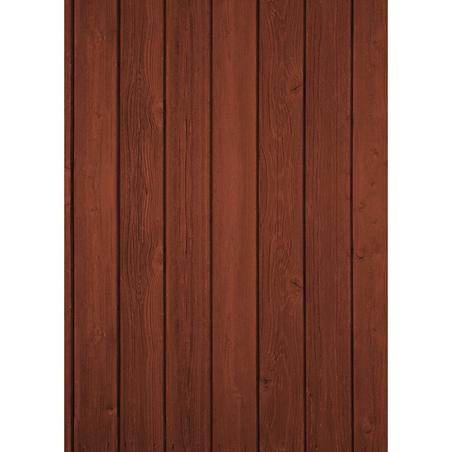 Westcott Vertical Wood Art Canvas Backdrop with Grommets (5 x 7' Cherry)